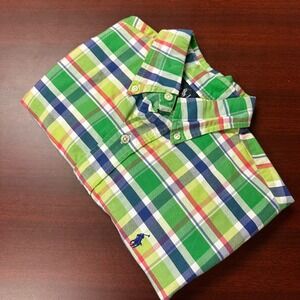 Ralph Lauren Classic Fit Plaid Short Sleeve Shirt Mens Size Small Preppy